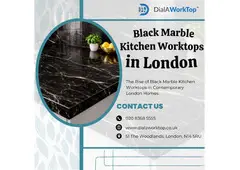 Black Marble Kitchen Worktops in London  | +44 020 83685555 | DialAWorkTop