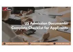 US University Admission Checklist – Documents for International Students